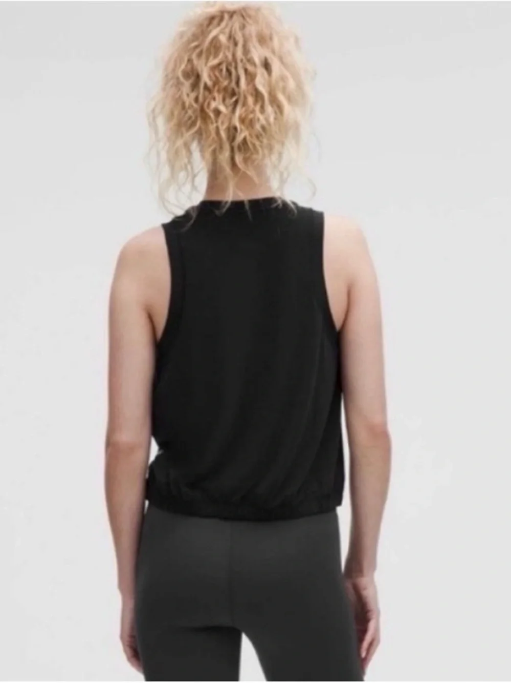 Lululemon Jersey Training Elastic-Hem Tank Black